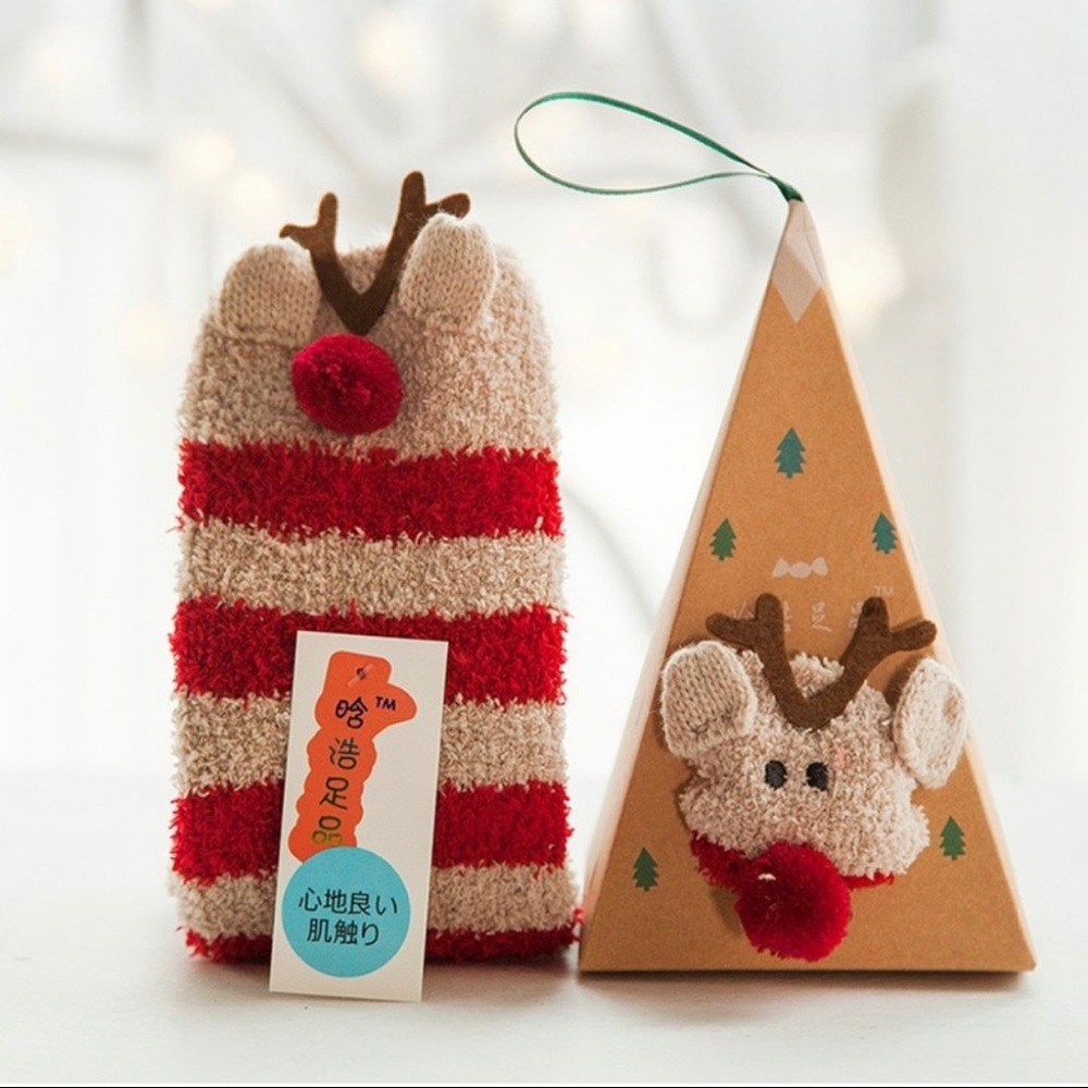 Reindeer Ornament Sock Box